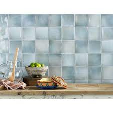 Zellige Caledonia Ceramic Tile Floor Decor Ceramic Tiles Blue Zellige Tile