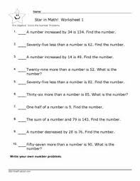 Pre Algebra Number Problem Worksheets With Answers Word Problem Worksheets Pre Algebra Algebra Worksheets