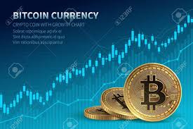 Bitcoin Currency Crypto Coin With Growth Chart International