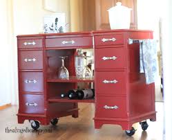 kitchen island bar cart from vintage
