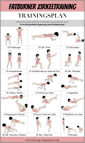 Sie können bein tag training, innere oberschenkel übungen, push pull beine, äußere oberschenkel schnell, effektiv und kostenlos! Fatburner Zirkeltraining Trainingsplan Fur Bootcamp Fitness