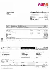 Denmark Fake utility bill template
