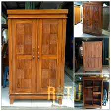 Lemari pakaian 2 pintu sliding kayu jati. Jual Lemari Pakaian Jati Minimalis Pintu 2 Knockdown Bongkar Pasang Full Ukiran Di Lapak Ratu Indah Furniture Bukalapak