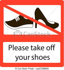 Aber auch in jeder form von unternehmen sind diese schilder nicht nur vorgeschrieben; Bitte Zieh Die Schuhe Aus Keine Schuhe Prohibited Public Information Icon Das Ist Nicht Erlaubt Canstock
