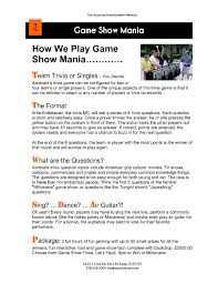 Play over 150,000 trivia quizzes and trivia games. Calameo Aardvark Entertainment Products