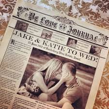 Newspaper Style Wedding Invitation 0001 Jpg 678 678 Wedding Newspaper Newspaper Wedding Invitations Vintage Wedding Invitations
