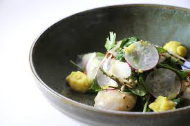 Noix De Saint Jacques Marinees Aux Saveurs Asiatiques Par Christophe Piers Restaurant Les Freres Pier Saint Jacques Cuisson Des Aliments Noix De Saint Jacques