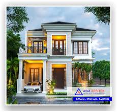 Desain rumah modern elegan modern. Portofolio Realisasi Proyek Rumah Klasik Modern 2 Lantai Bu Cahya Bekasi Barat Asia Arsitek