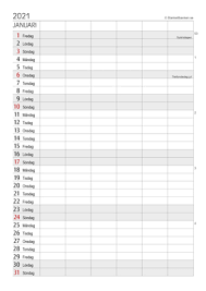 Årskalender kalender 2021 skriva ut gratis. 2021 Arkiv Blankettbanken