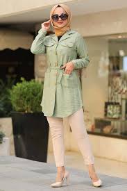 Neva Style Cep Detayli Dugmeli Fistik Yesili Tesettur Gomlek 38902fy Tesetturisland Com Stil Gomlek Indigo