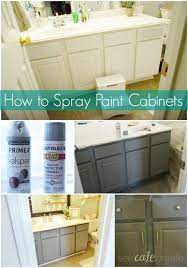And, all this in a fraction of the time it would take to roll paint over home exteriors or brush between the crevices of furniture. Remodeled Bathroom Ideas Inspiring Makeovers On A Budget And More Diy Bathroom Makeover Painting Bathroom Cabinets Spray Paint Cabinets