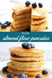 Einfache 6 Bestandteil Mandelmehl Pfannkuchen Almond Flour Pancakes No Flour Pancakes Homemade Pancake Recipe