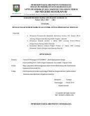 We did not find results for: Contoh Sk Tu Sekolah Docx Pemerintah Kabupaten Semarang Dinas Pendidikan Dan Kebudayaan Uptd Pendidikan Kec Ungaran Timur Sd Negeri Susukan 02 Jl Urip Course Hero