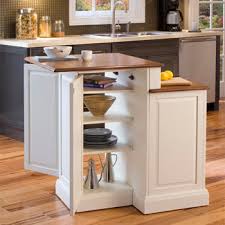 Some people are comfortable having kitchen island with one tier. Home Styles Woodbridge Two Tier Kitchen Island Two Stools In White Oak Model 5010 948 Kitchensource Com