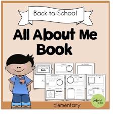 Simply cut the pages in half and staple them together along the left side. All About Me Book Back To School Activity By Inspire The Mom Tpt