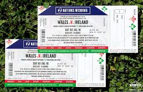 Rugby Themed Ticket Wedding Invitations Ticket Wedding Invitations Wedding Invitations Invitations