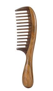 Curly hair is structurally more fragile than straight hair so combing them at any time is a risk. Amazon Com Louise Maelys Hair Comb Wooden Wide Tooth Comb For Curly Hair Detangling Sandalwood Comb Beauty