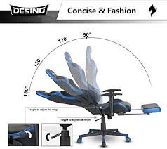 Desino Gaming Chair Racing Style High Back Computer Chair Swivel Ergonomic Executive Office Leather Chair With Computer Chair Leather Office Chair Swivel Chair