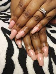 Simple Acrylic Nail No Polish Opaque Pink Acrylic Simple Acrylic Nails Nails Pink Acrylics