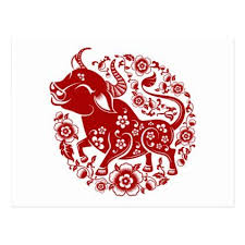 2021 Chinese New Year Of The Ox Floral Postcard Zazzle Com In 2020 Chinese New Year Chinese New Year Crafts Postcard
