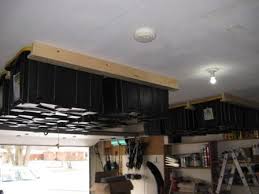 Overhead diy garage storage system. Garage Diy How To Make A Diy Overhead Storage Rack