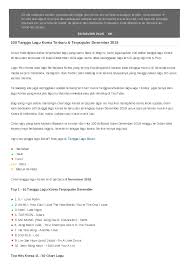 Tidak hanya dari pesan single yang cukup tajam, namun kebolehan dari. Pdf Tangga Lagu Korea Kpop Dan Barat Terbaru Dan Terpopuler Lirik Lagu Terjemahan Academia Edu