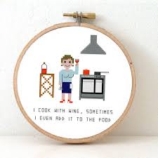 On vous offre les derniers styles, les créations à la mode, à des prix à ne pas rater! 2 X Chef Cross Stitch Pattern Studio Koekoek