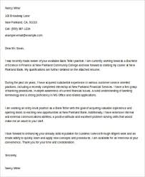 Free 5 Sample Bank Teller Cover Letter Templates In Ms Word Pdf