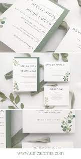 Green And White Wedding Colors Modern Wedding Sign Minimalist Wedding Bri Cheap Wedding Invitations Minimalist Wedding Invitations Black Wedding Invitations
