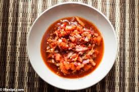 Versi aslinya menggunakan asam kandis sebagai pemberi rasa segar, tapi anda bisa. Resepi Air Asam Tomato