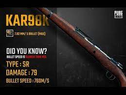 Kar98 Snipes Youtube Youtube Did You Know Pubg Lite