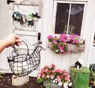 Chicken coop made with vintage door and window