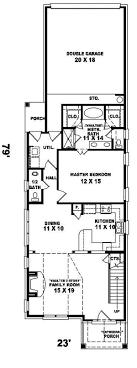 Enderby Park Narrow Lot Home Garage House Plans Narrow Lot House Plans Narrow House Plans