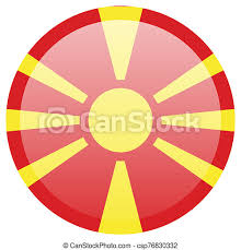The national flag of macedonia has a red field. Macedonia Flag Illustration National Flag Of Macedonia Canstock