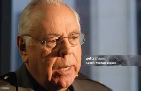 Franklin County Sheriff James Karnes speaks to the media after the... News  Photo