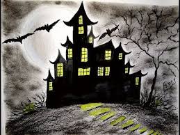 Maybe you would like to learn more about one of these? Haunted House Drawing How To Draw A Haunted House Step By Step Art Painting Hunteddrawi Haunted House Drawing How To Draw A Haunted House Haunted House