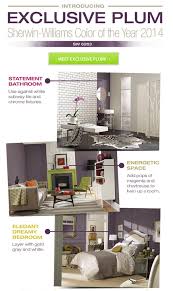 The 2014 color forecast diaphanous, it's the exquisite, spiritual balance of simplicity, delicate colors and strength tempered by softness. Exclusive Plum Is The Sherwin Williams Color Of The Year 2014 Akron Ohio Moms