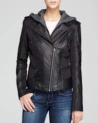 Marc New York Belle Bubble Leather Jacket With Hood Leather Jacket With Hood Leather Jacket Clothes Design