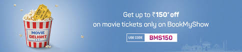 Rs 150 Discount Offer On Movie Ticket Bookmyshow