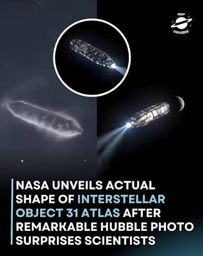 3I/ATLAS—the third confirmed interstellar visitor—has given us a fresh  glimpse into deep space. New Hubble images show it isn't just a simple  comet: its glowing halo forms a teardrop-like coma with as