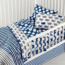 5 piece set includes 1toddler comforter 1sham 1pillow case 1flat sheet 1fitted sheet dimensions lightweight comforter 48 x 60 standard sham 20 x 26 this set uses a large navy gray and white stripe print and solid navy blue fabrics this set is made of brushed microfiber and is machine washable this. Make A Splash Navy And Grey Toddler Bedding