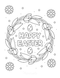 This coloring page features an easter egg done beautifully in floral and spiral pattern. 100 Easter Coloring Pages For Kids Free Printables