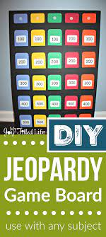 Diy Jeopardy Game Board Jeopardy Game Board Games Diy Game Night