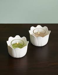 Garden Blossoms Votive Holder Pair Party Lite Candles Votive Holder Votives