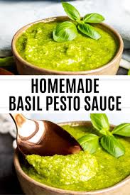 Homemade Basil Pesto Sauce Recipe Recipe In 2020 Pesto Sauce Recipe Sauce Recipes Basil Pesto Sauce