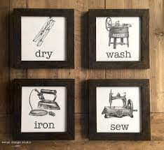 I do suggest you let the vinegar and steel wool sit outside in the shade if possible. Easy Vintage Laundry Room Artwork Free Printables Welsh Design Studio