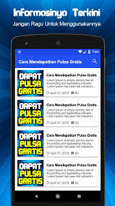 Maybe you would like to learn more about one of these? Cara Mendapatkan Pulsa Gratis For Android Apk Download