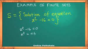 Examples of finite and infinite sets. Sets 04 Finite And Infinite Sets Cbse Maths Youtube