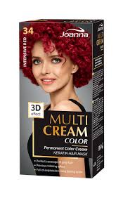We washed out the dye, blow dryed her hair and. Joanna Multi Cream Color Hair Dye 34 Intense Red Hair Cosmetics Colouring Online Shop Taniekosmetyki Co Uk