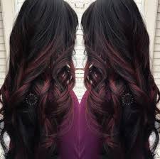 Adding highlights to black hair can also be a good way to transition to a lighter color. Black Hair With Red Highlights Hair Color For Black Hair Black Hair With Highlights Hair Highlights